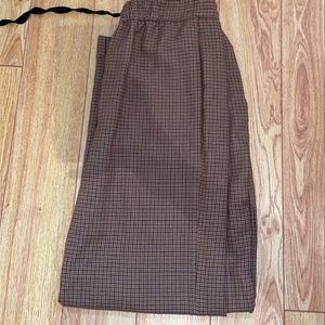 ZARA BROWN AND BEIGE PATTERNED TROUSERS (SOLD)